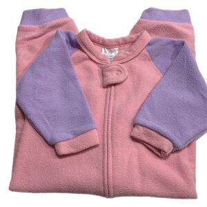 Land’s End | Baby Girls Pink Purple Infant Fleece Romper Jumper Sleeper …